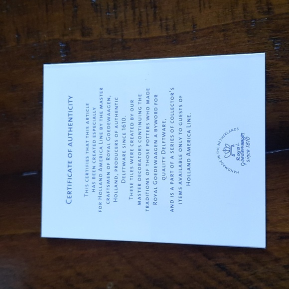 NWT.  Holland America Line Coasters - Picture 5 of 8